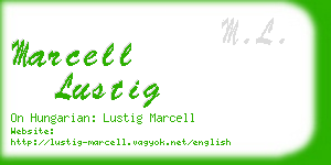 marcell lustig business card